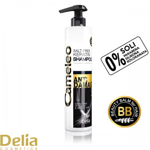 Šampon sa keratinom za izuzetno oštećenu i suvu kosu bez soli CAMELEO BB - ANTI DAMAGE 250ml